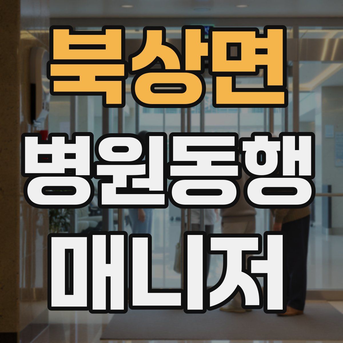 북상면 병원동행매니저 자격증