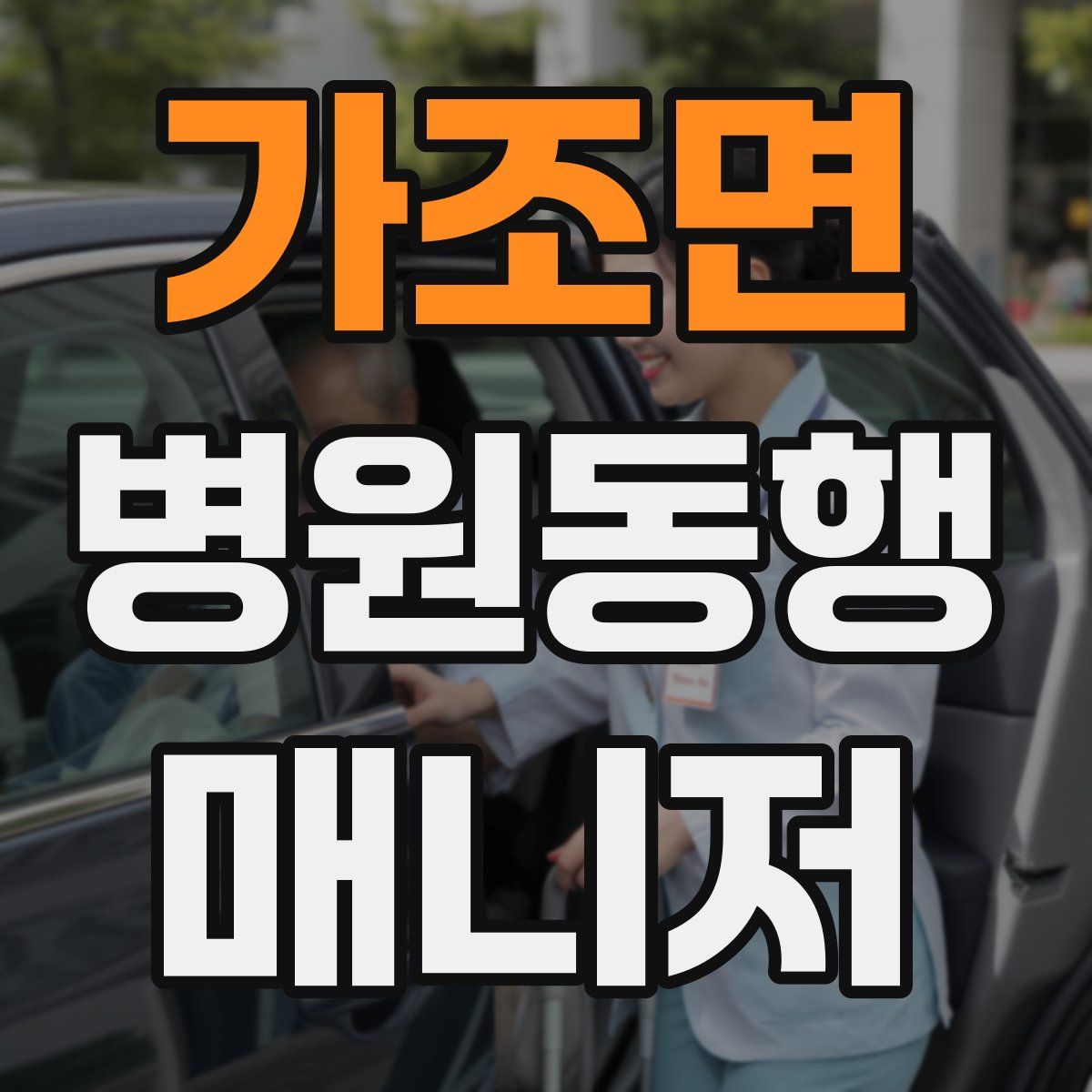 가조면 병원동행매니저 자격증