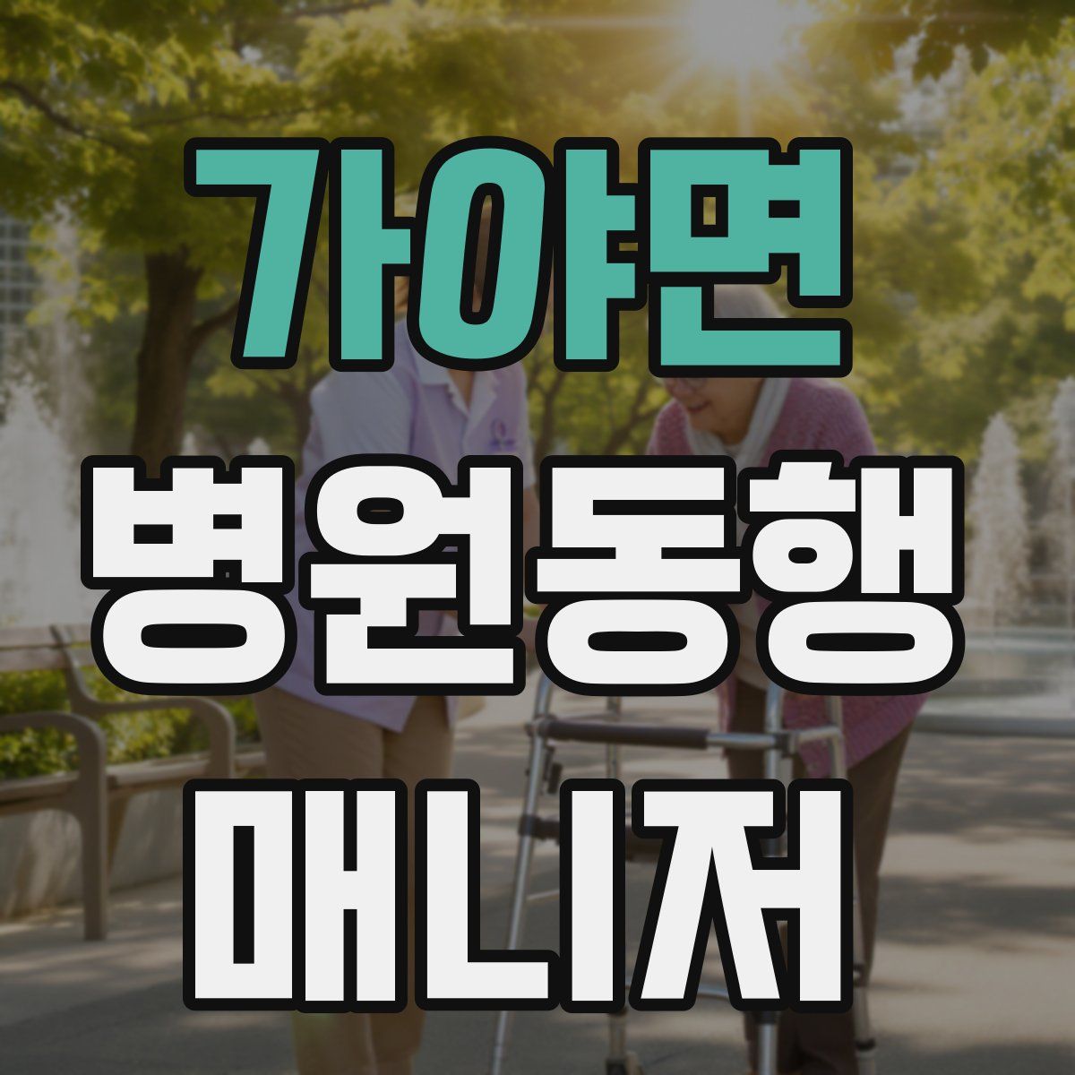 가야면 병원동행매니저 자격증