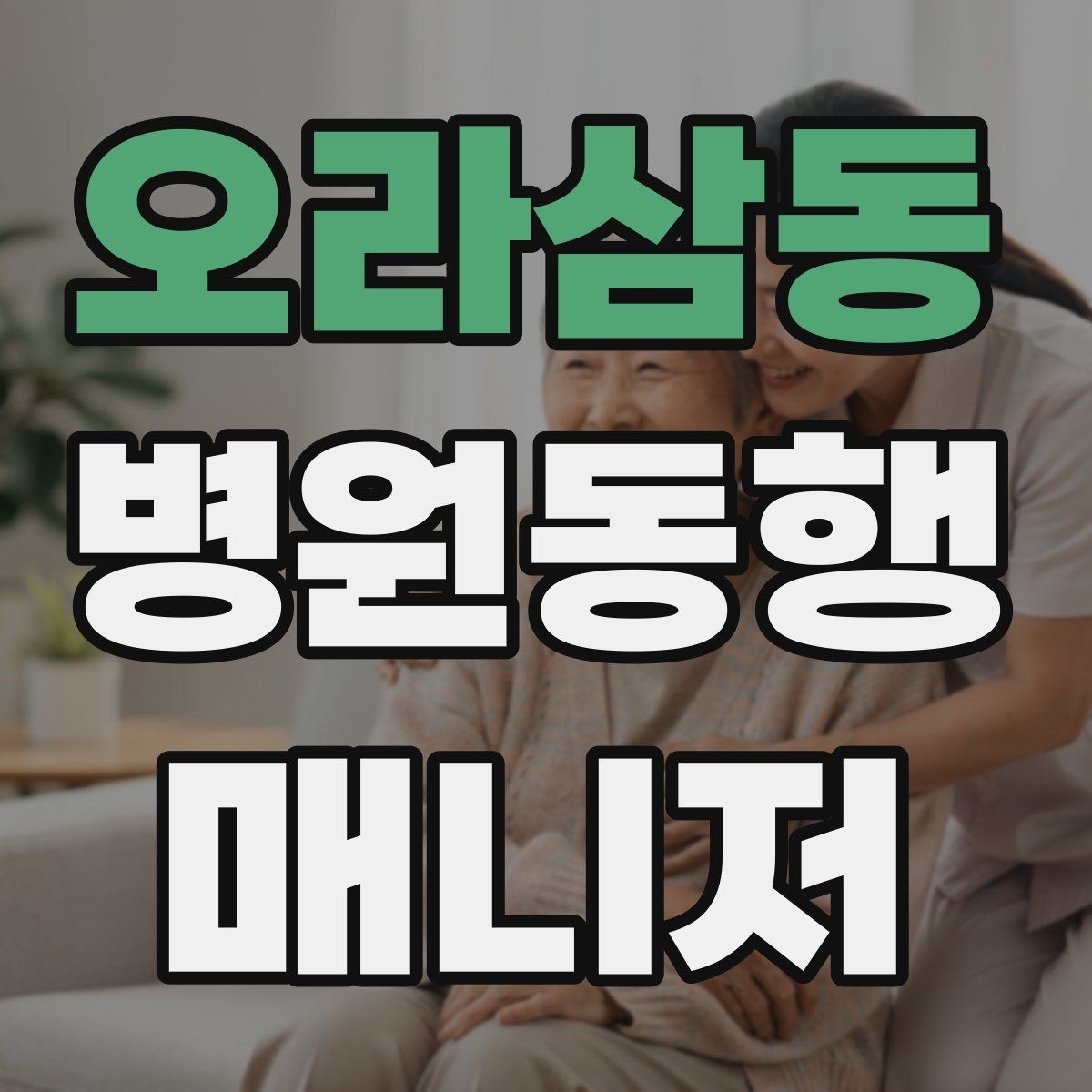 오라삼동 병원동행매니저 자격증 과정 선택 전에 확인해야 할 안내문