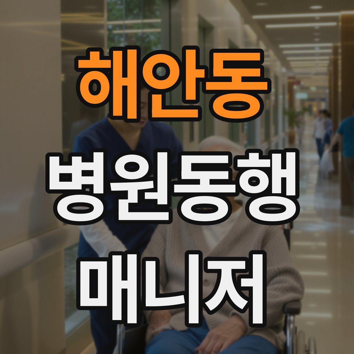 해안동 병원동행매니저 자격증