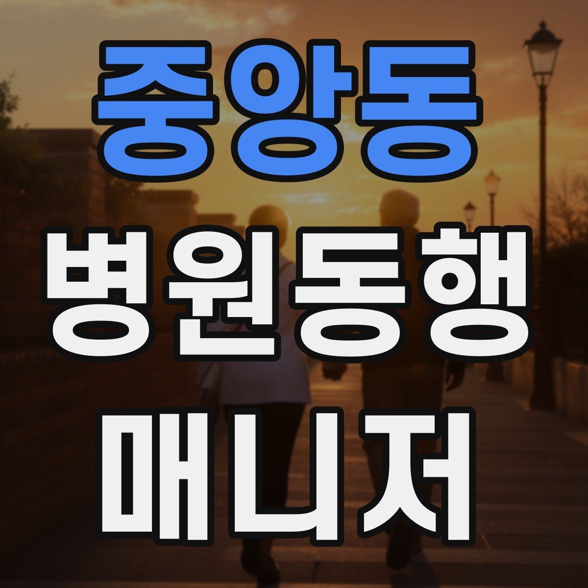 중앙동 병원동행매니저 자격증 동행 전 안내 메시지를 간단히 쓰는 법