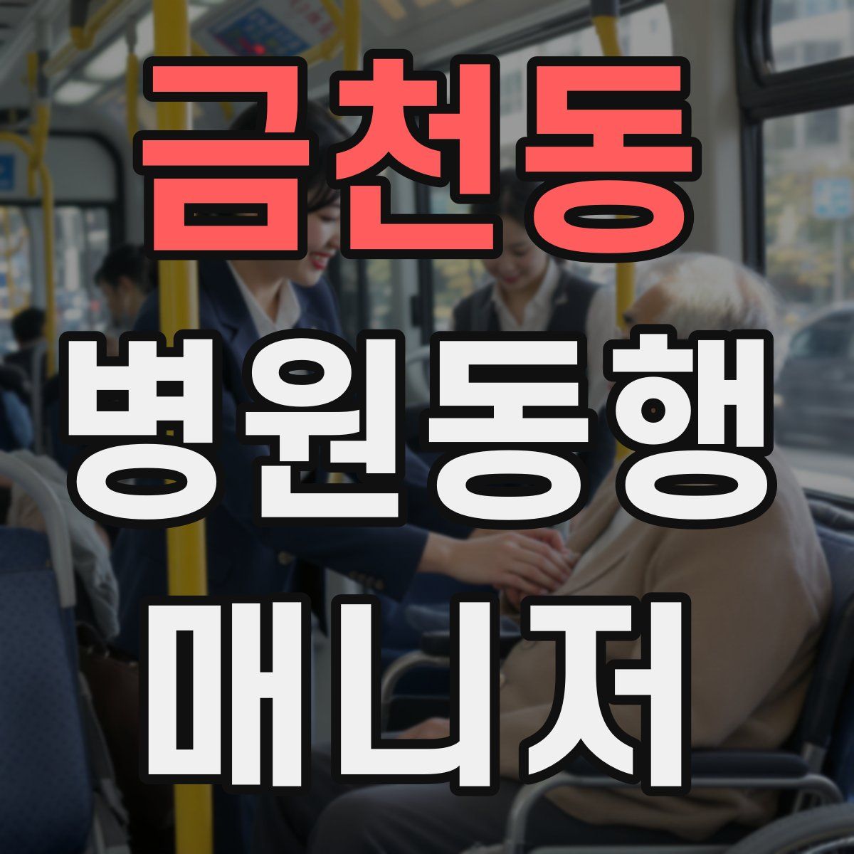 금천동 병원동행매니저 자격증