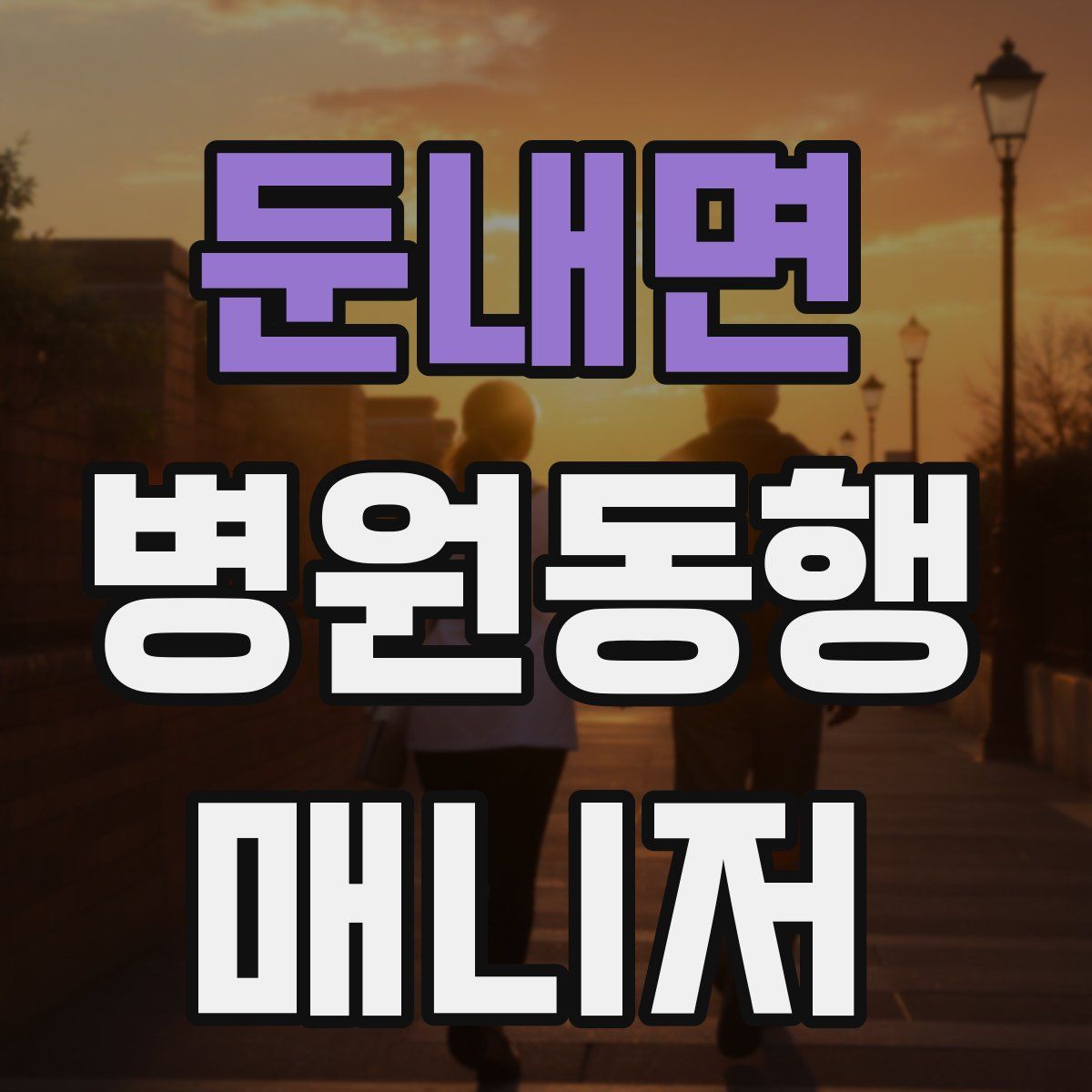 둔내면 병원동행매니저 자격증