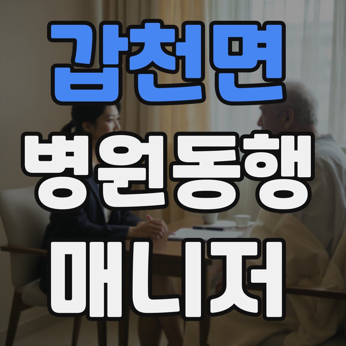 갑천면 병원동행매니저 자격증