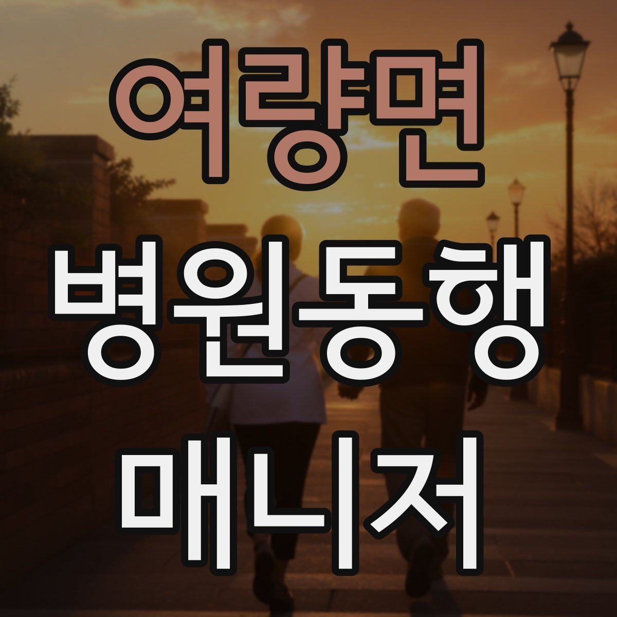 여량면 병원동행매니저 자격증 동행 전날 확인해야 할 리스트