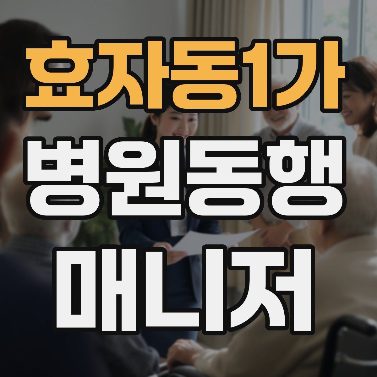 효자동1가 병원동행매니저 자격증 보호자 부재 시 동행 범위 정하기