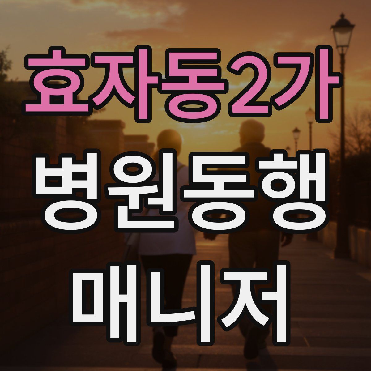 효자동2가 병원동행매니저 자격증