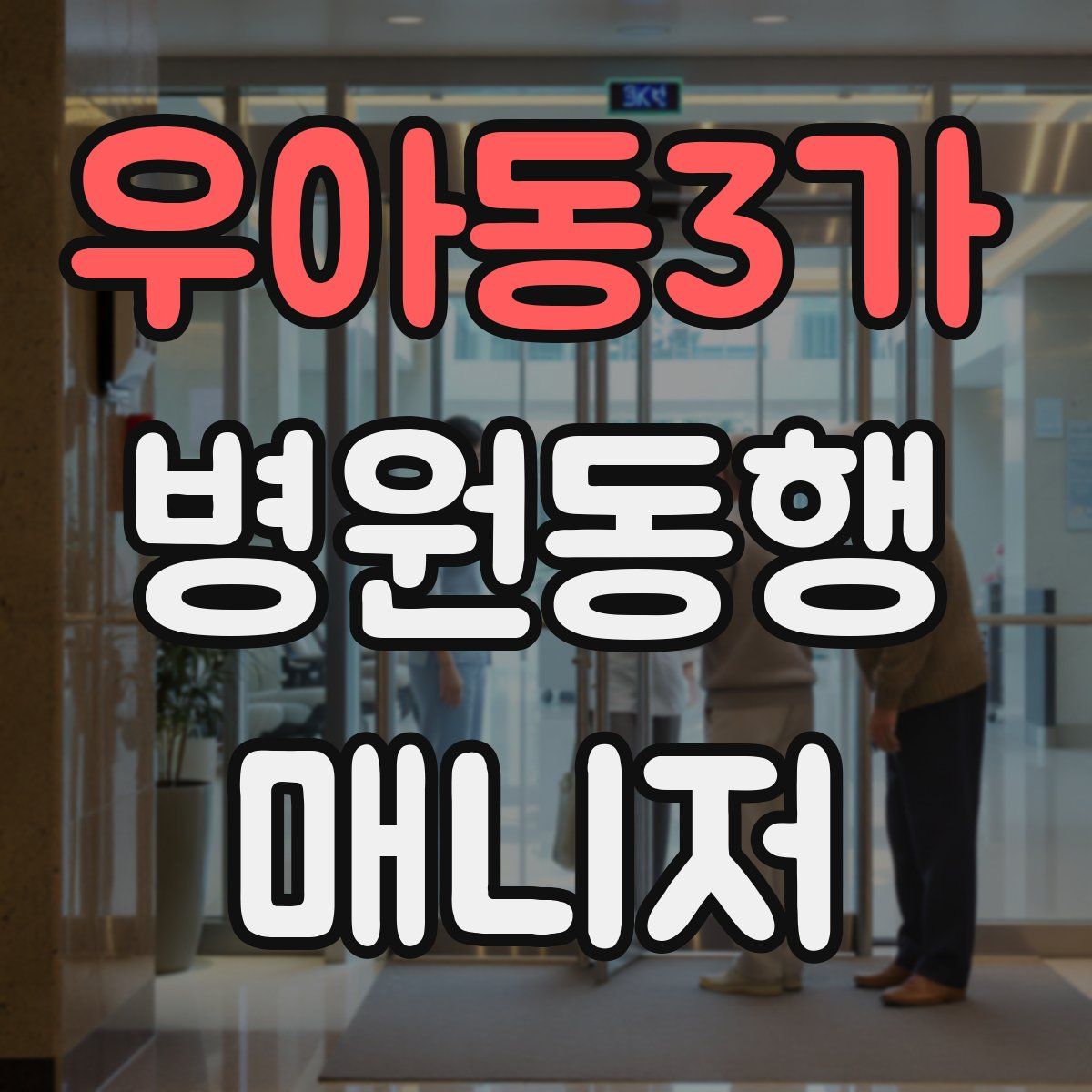 우아동3가 병원동행매니저 자격증