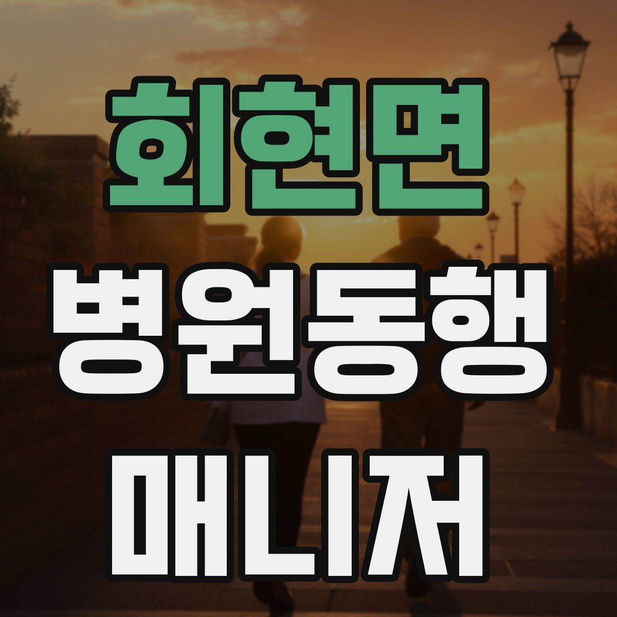 회현면 병원동행매니저 자격증