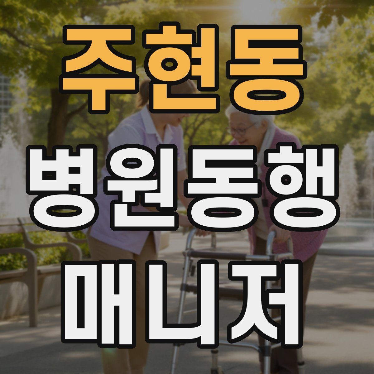 주현동 병원동행매니저 자격증 입원 전 검사 동행 시 주의할 것