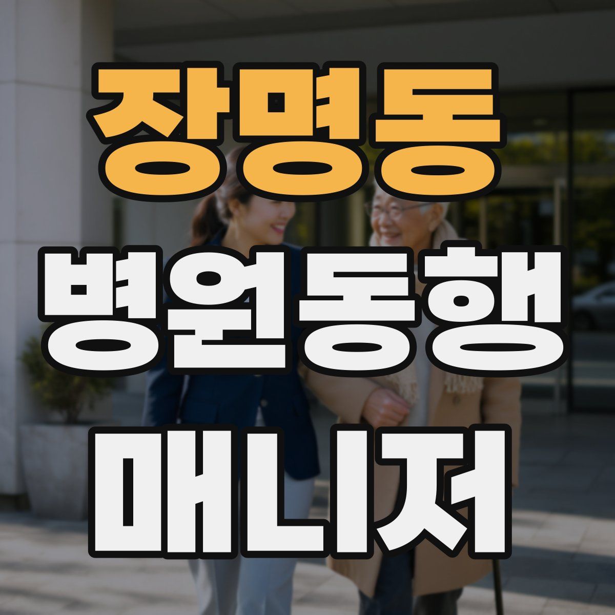 장명동 병원동행매니저 자격증