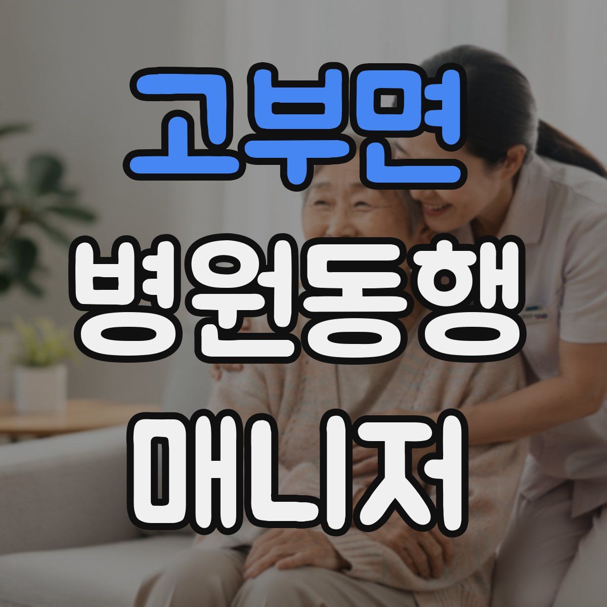 고부면 병원동행매니저 자격증