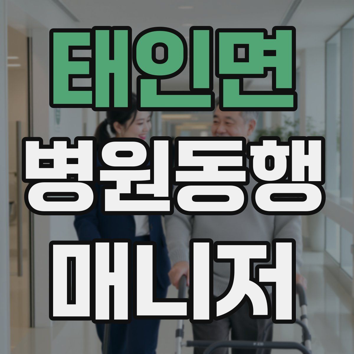 태인면 병원동행매니저 자격증
