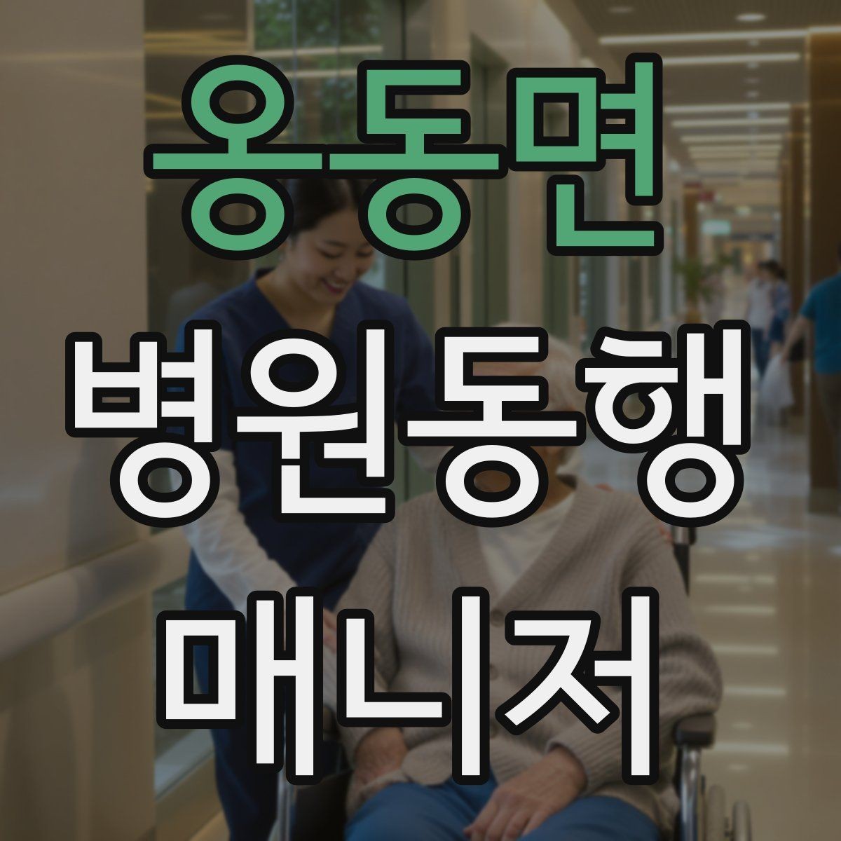 옹동면 병원동행매니저 자격증 시간 단위 안내가 필요한 이유