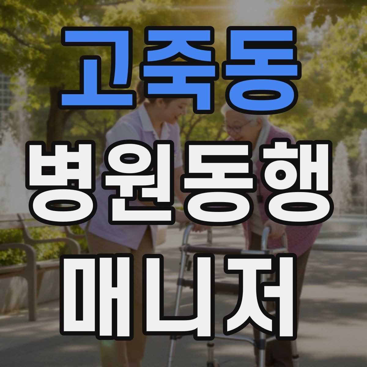 고죽동 병원동행매니저 자격증 검사 동행과 진료 동행 차이