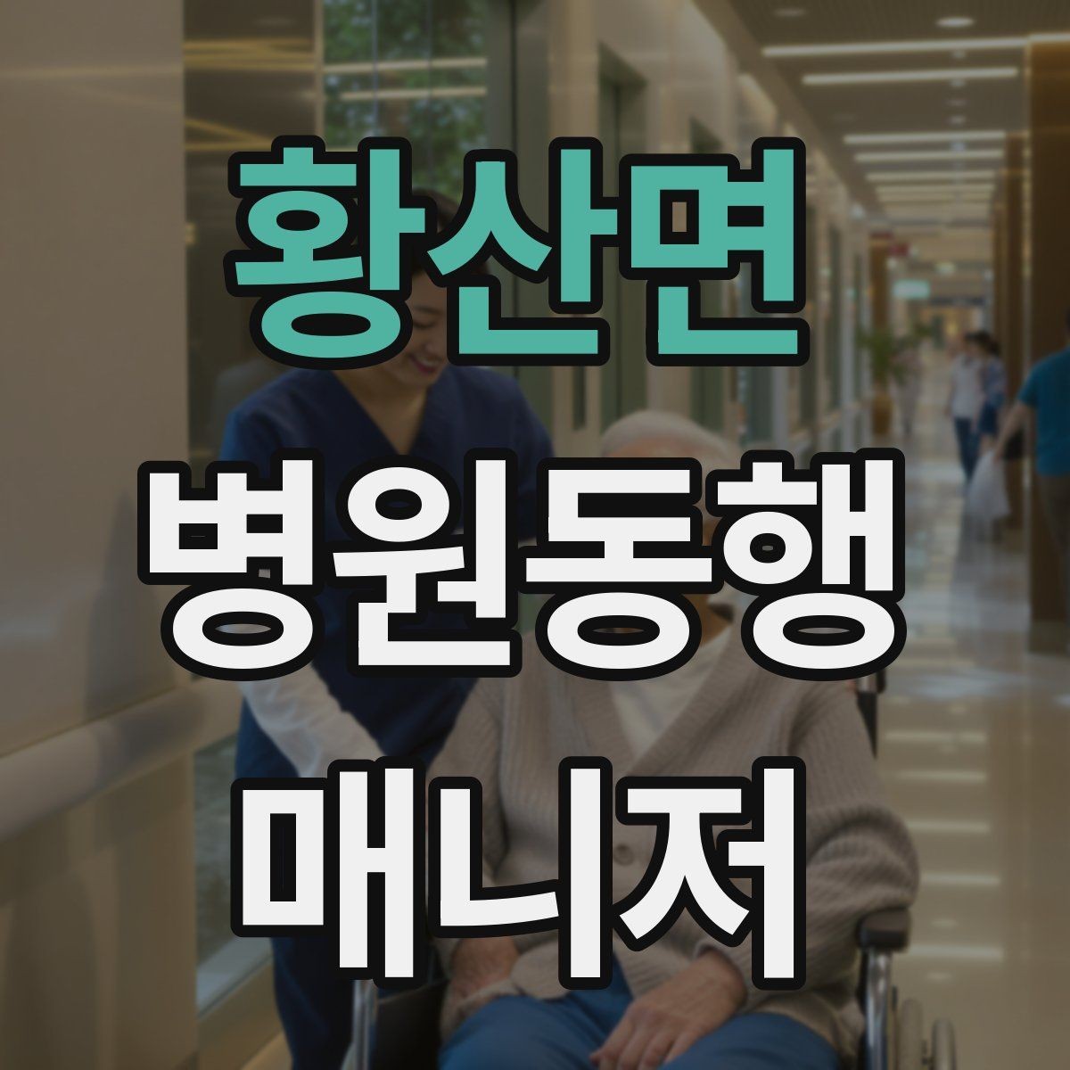 황산면 병원동행매니저 자격증 대중교통 동행 시 준비할 것