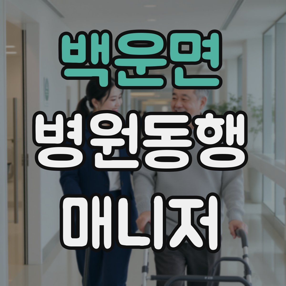 백운면 병원동행매니저 자격증