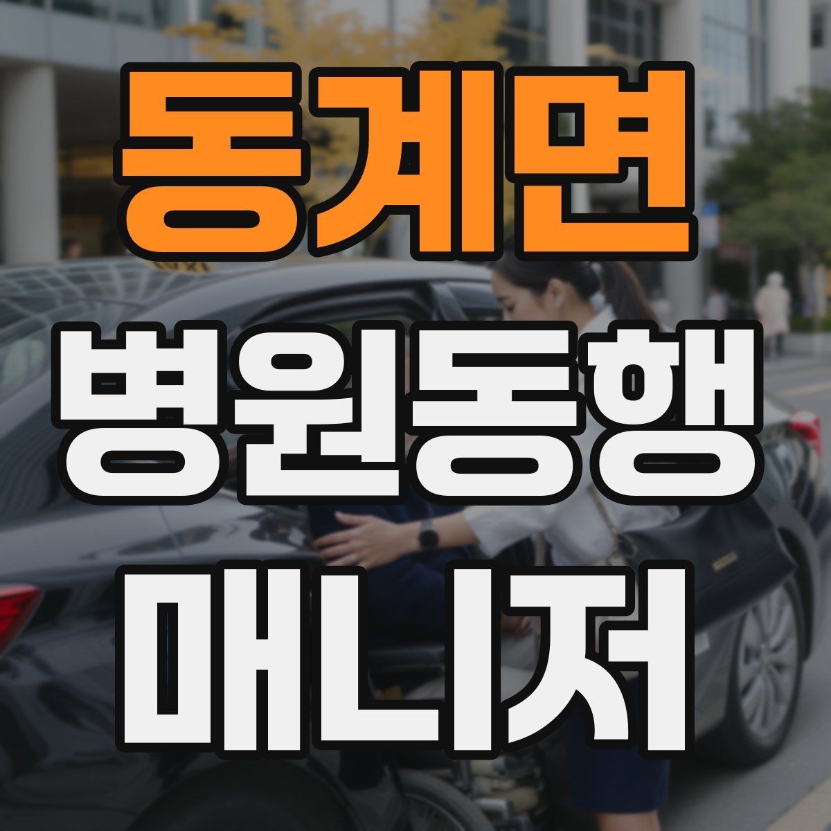동계면 병원동행매니저 자격증 대중교통 동행 시 준비할 것