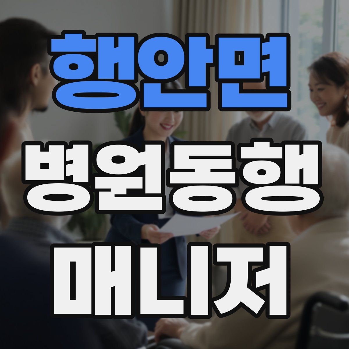 행안면 병원동행매니저 자격증