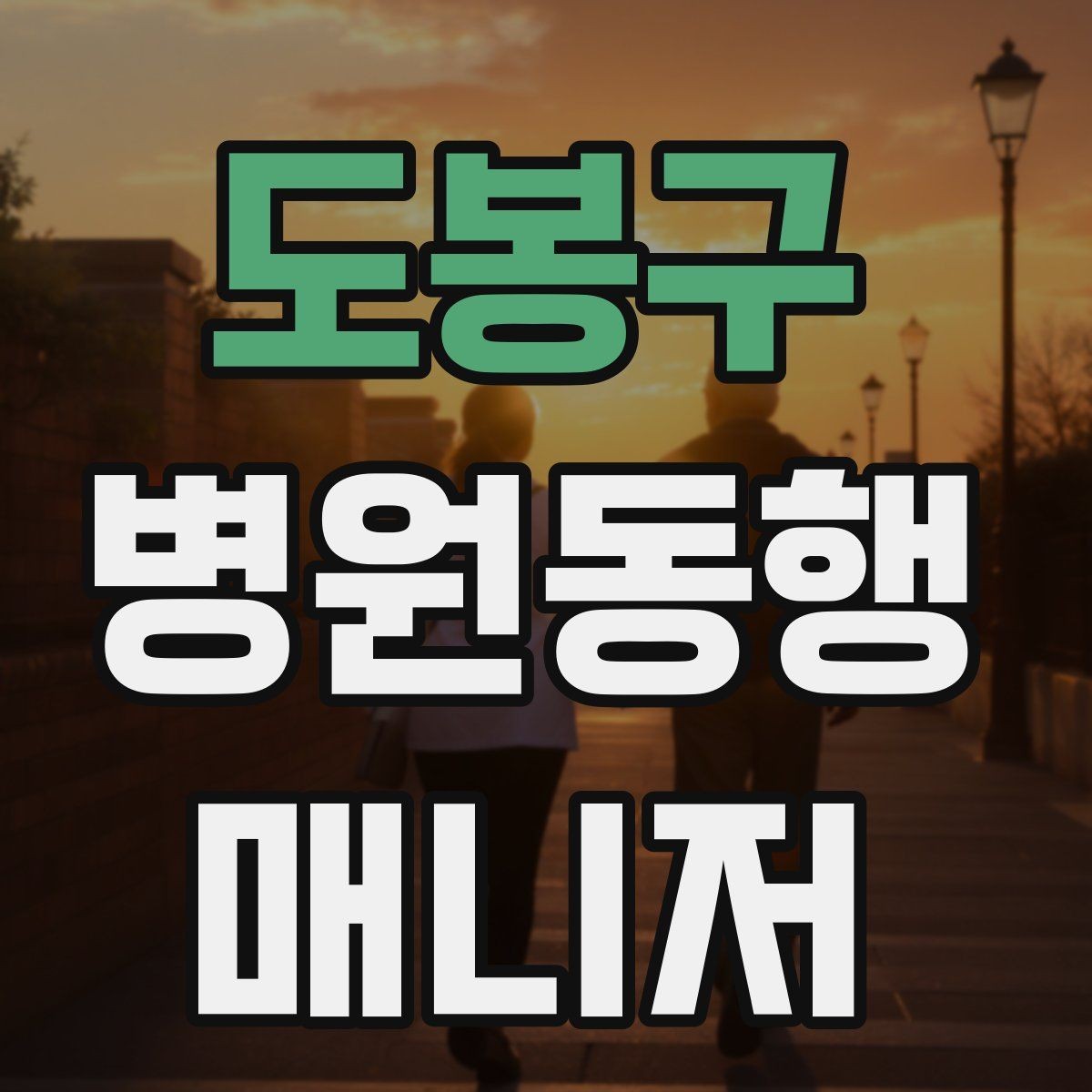 도봉구 병원동행매니저 자격증 장거리 이동 동행에서 중요한 점