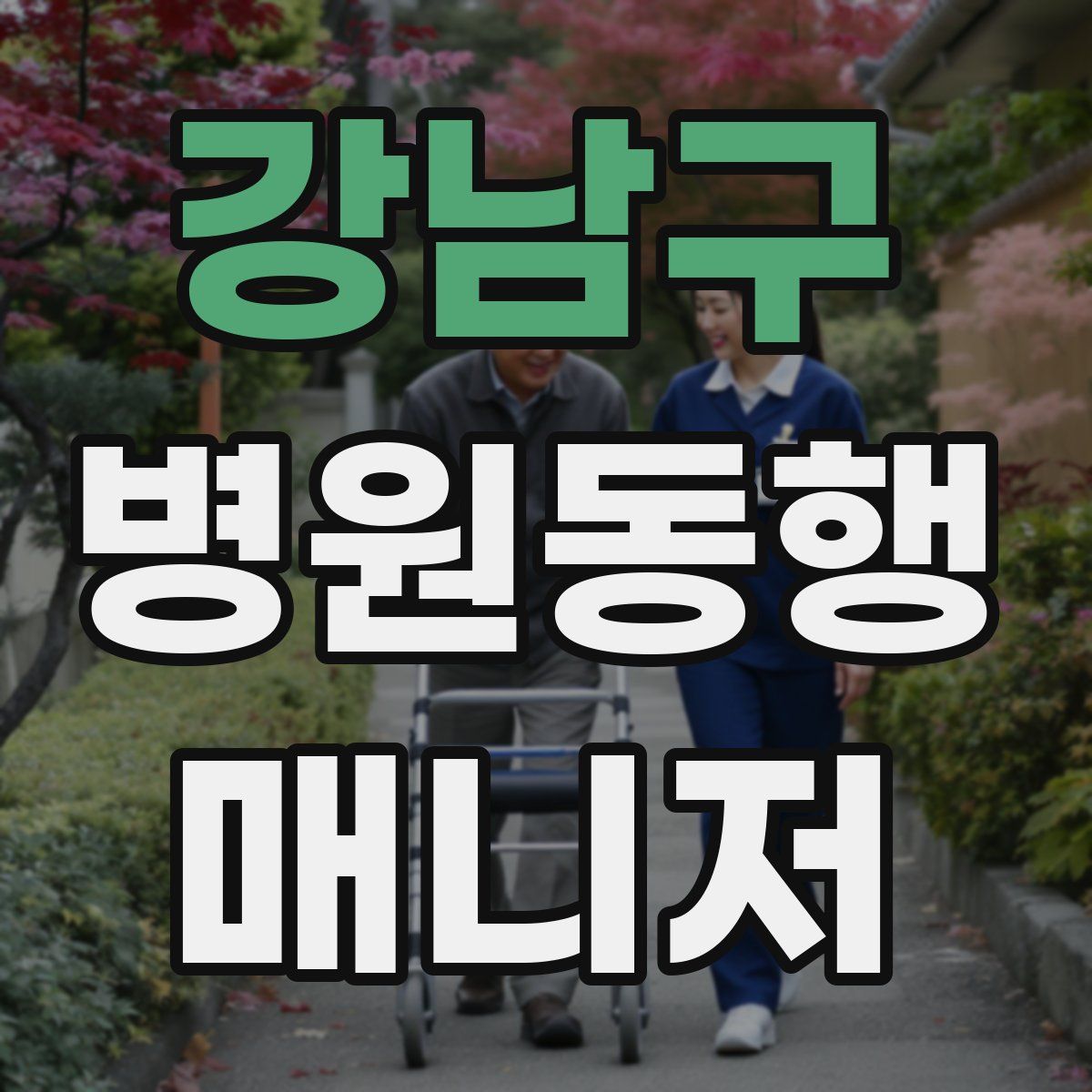 강남구 병원동행매니저 자격증