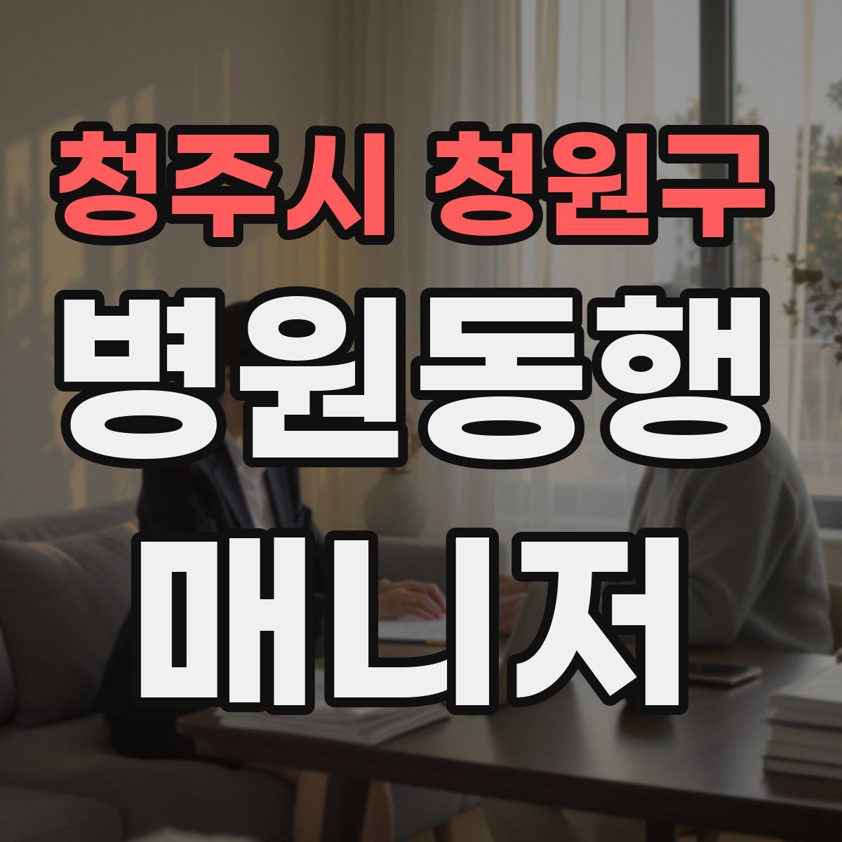 청주시 청원구 병원동행매니저 자격증
