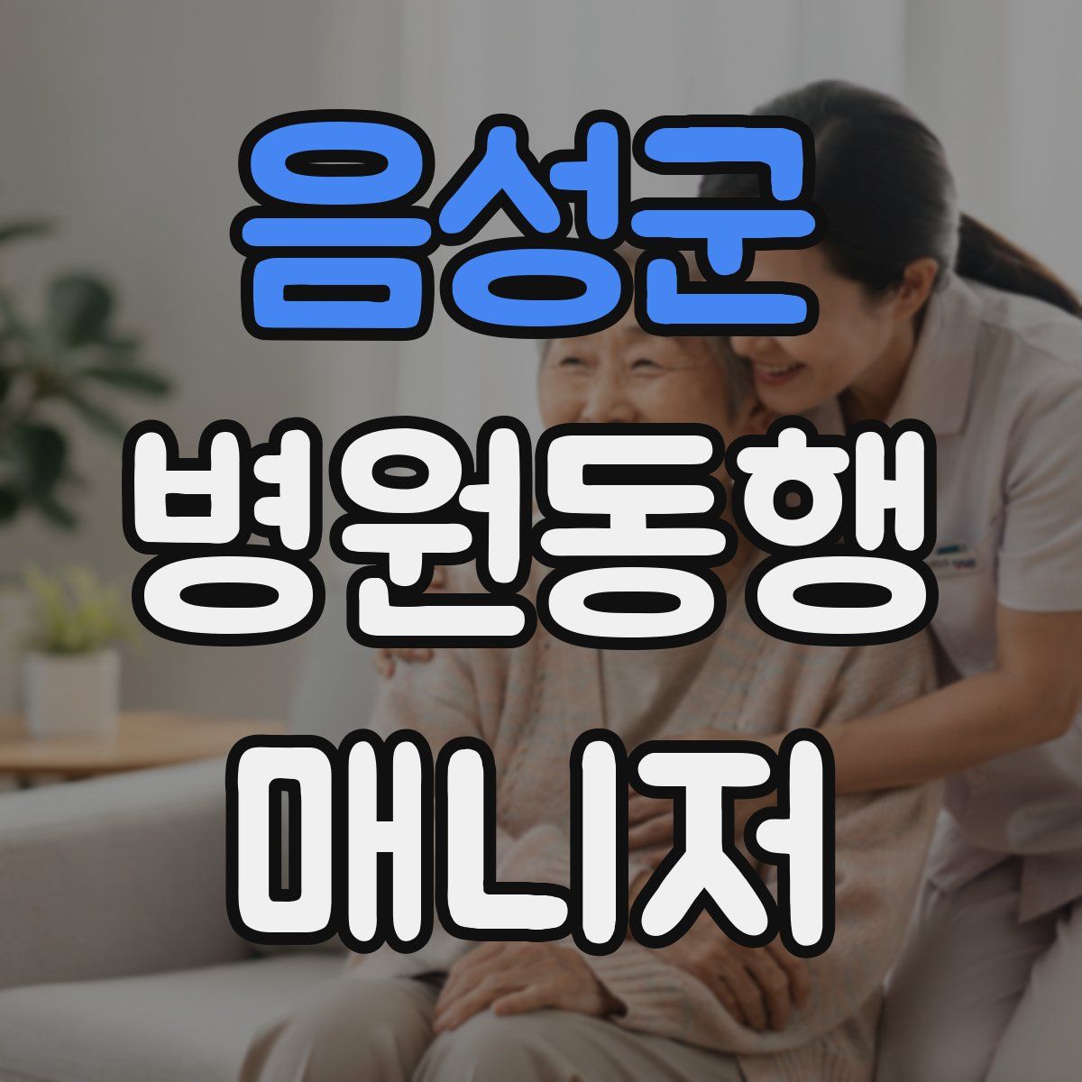 음성군 병원동행매니저 자격증