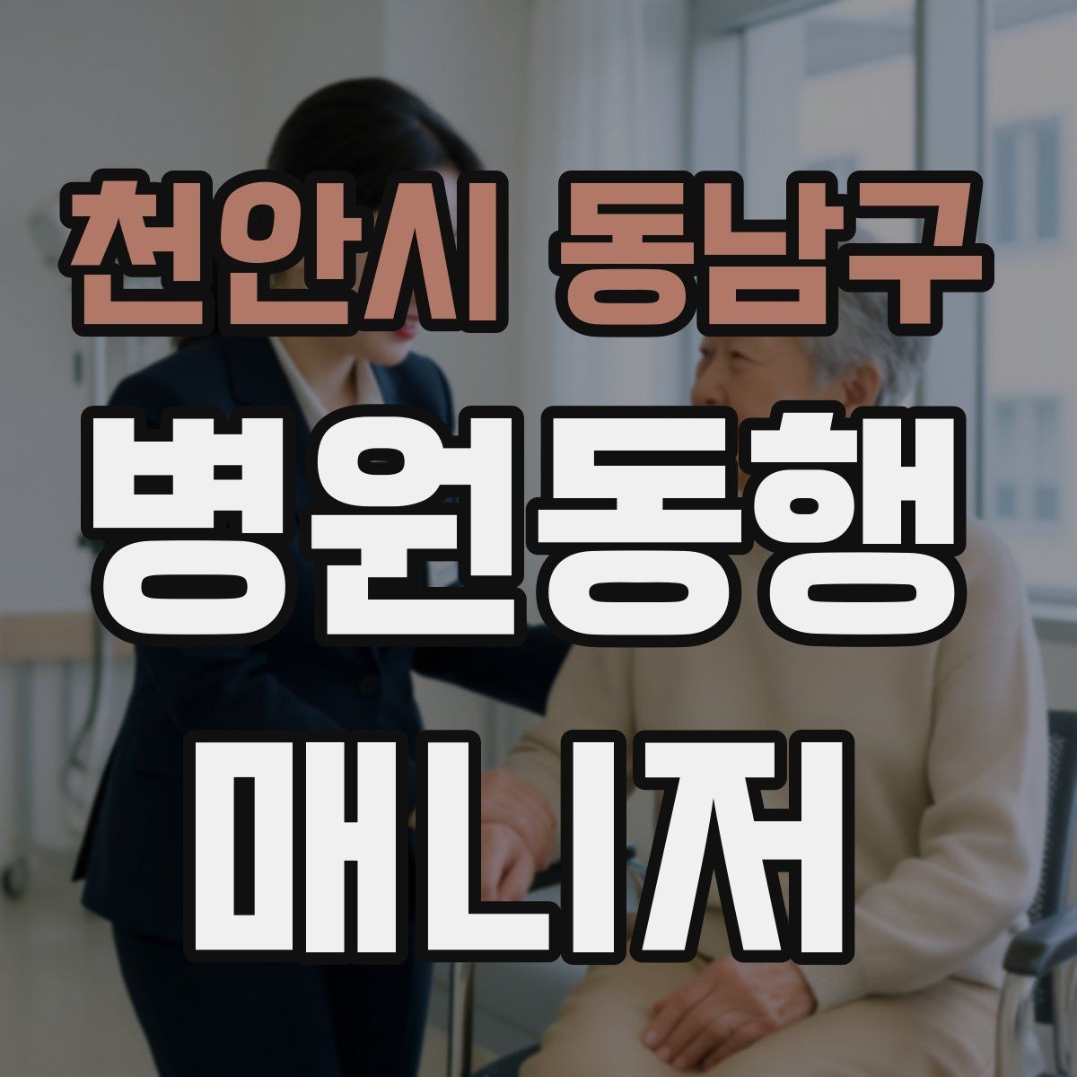 천안시 동남구 병원동행매니저 자격증 폭염·한파에 어르신 동행 시 주의