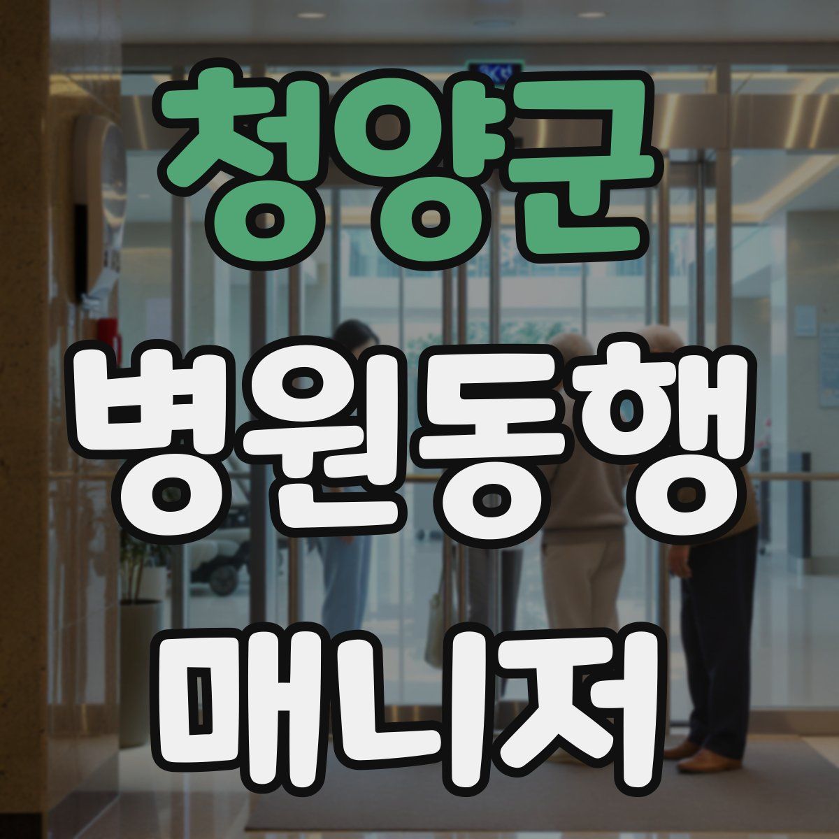 청양군 병원동행매니저 자격증