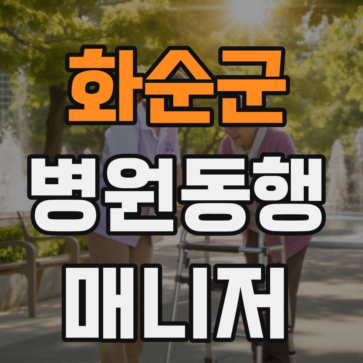 화순군 병원동행매니저 자격증 키오스크 접수가 필요한 경우 준비