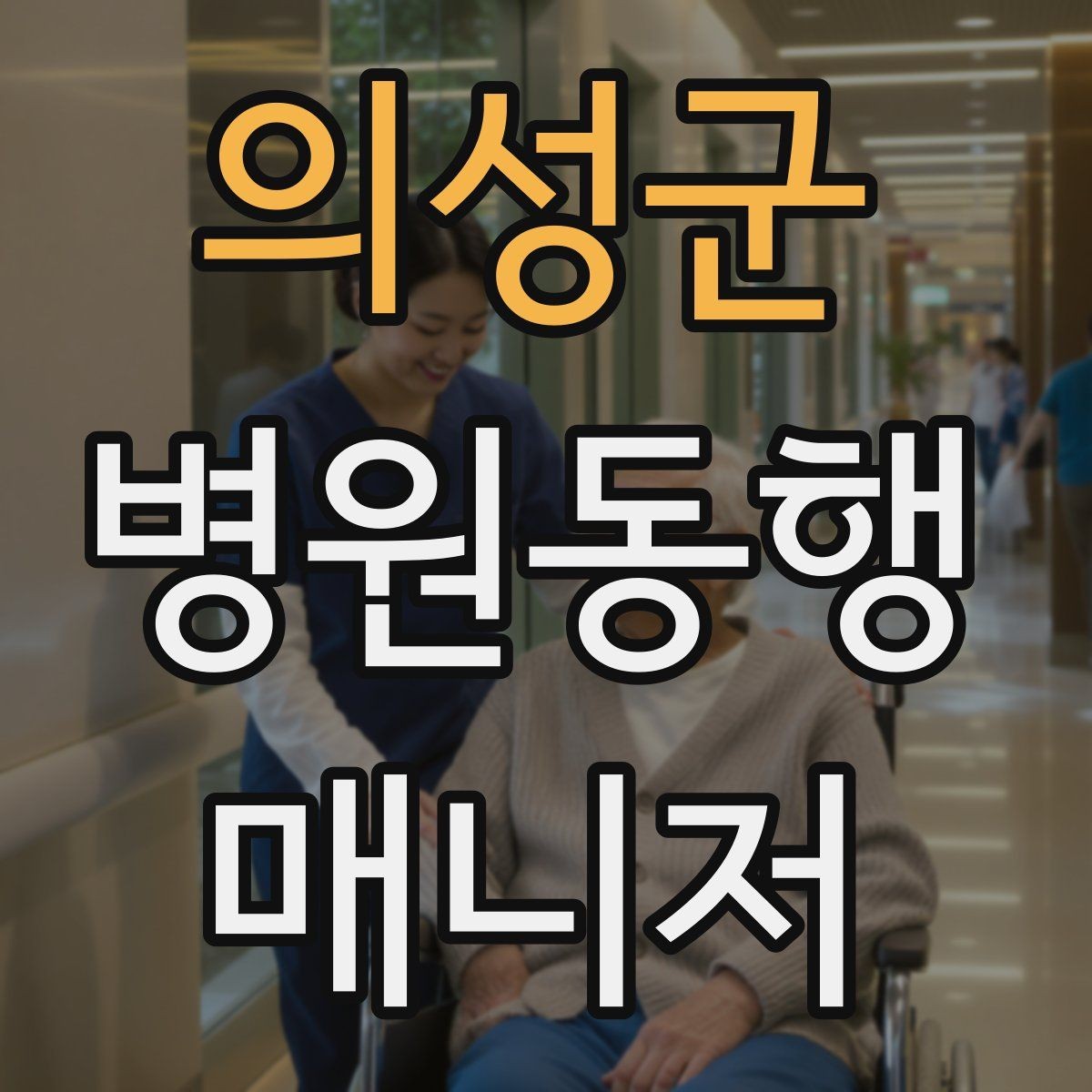 의성군 병원동행매니저 자격증 접수 창구 찾기 어려운 병원에서 대처