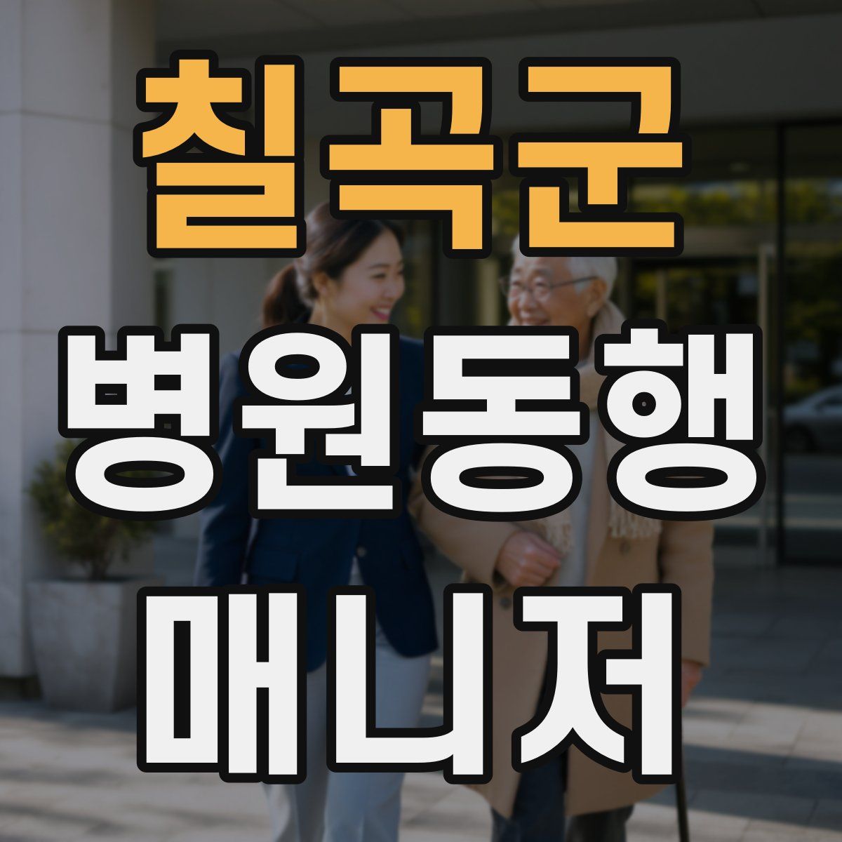 칠곡군 병원동행매니저 자격증