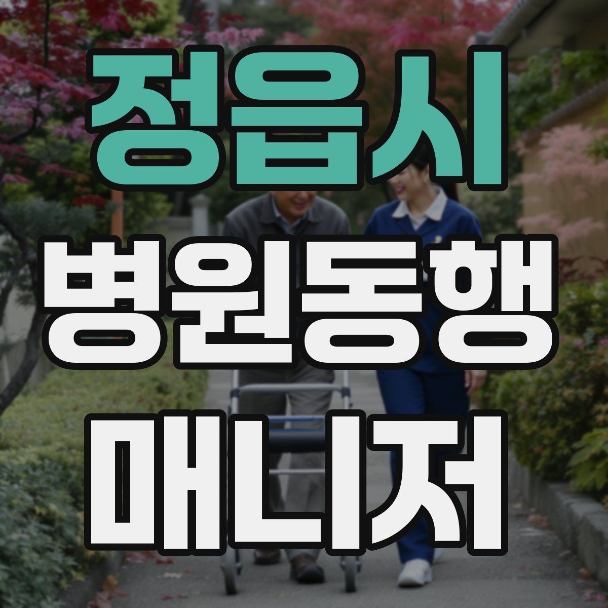 정읍시 병원동행매니저 자격증 휠체어 이동 시 주의사항