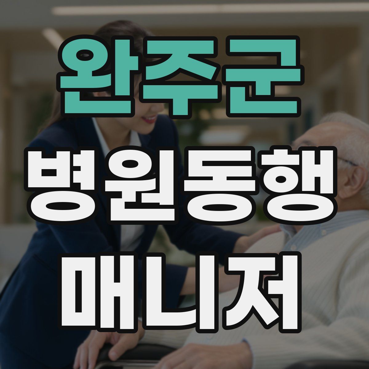 완주군 병원동행매니저 자격증