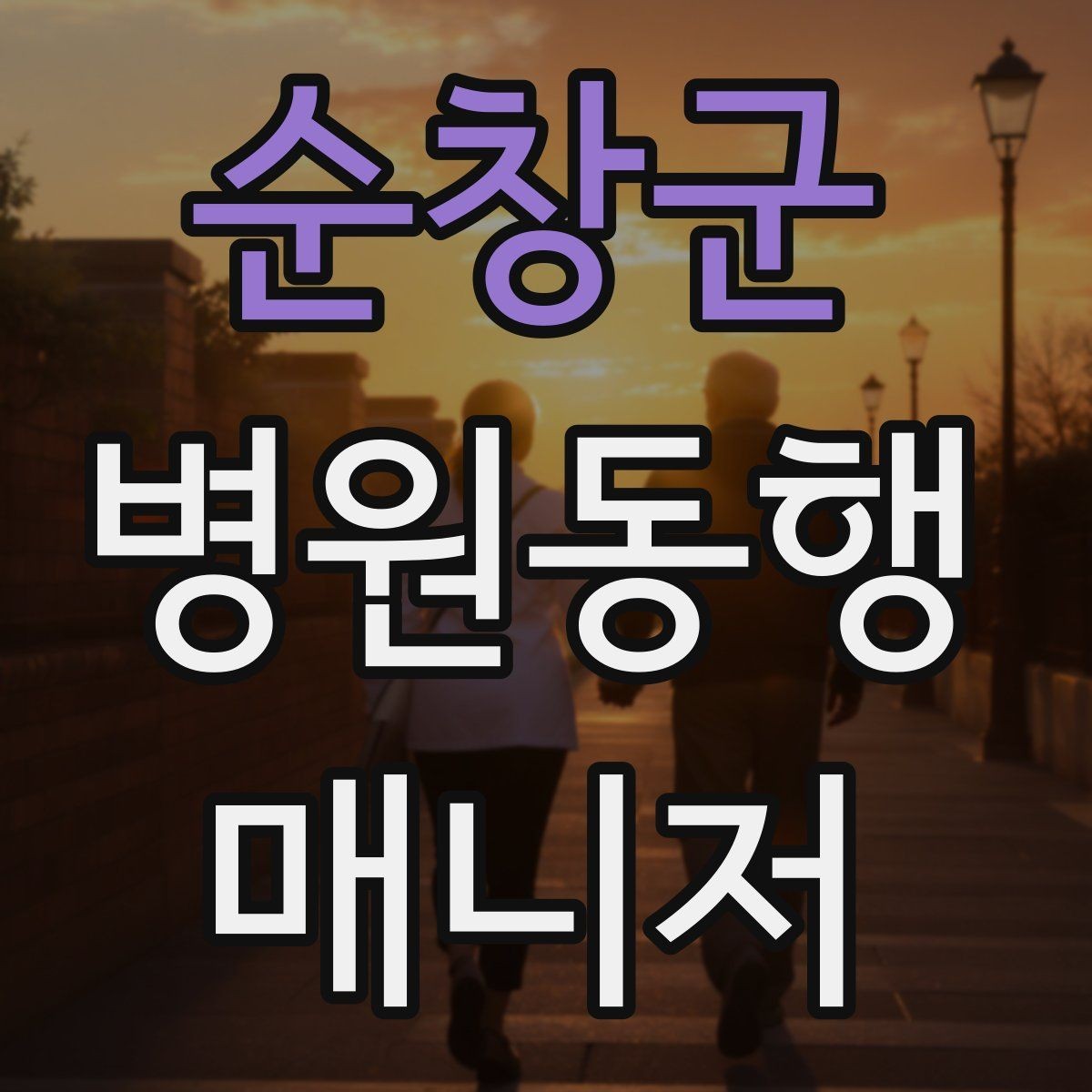 순창군 병원동행매니저 자격증 보행이 불안정한 고객 동행 팁