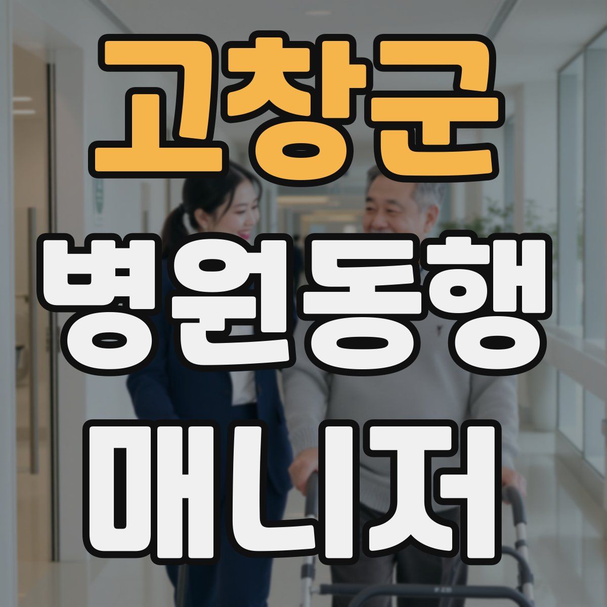 고창군 병원동행매니저 자격증