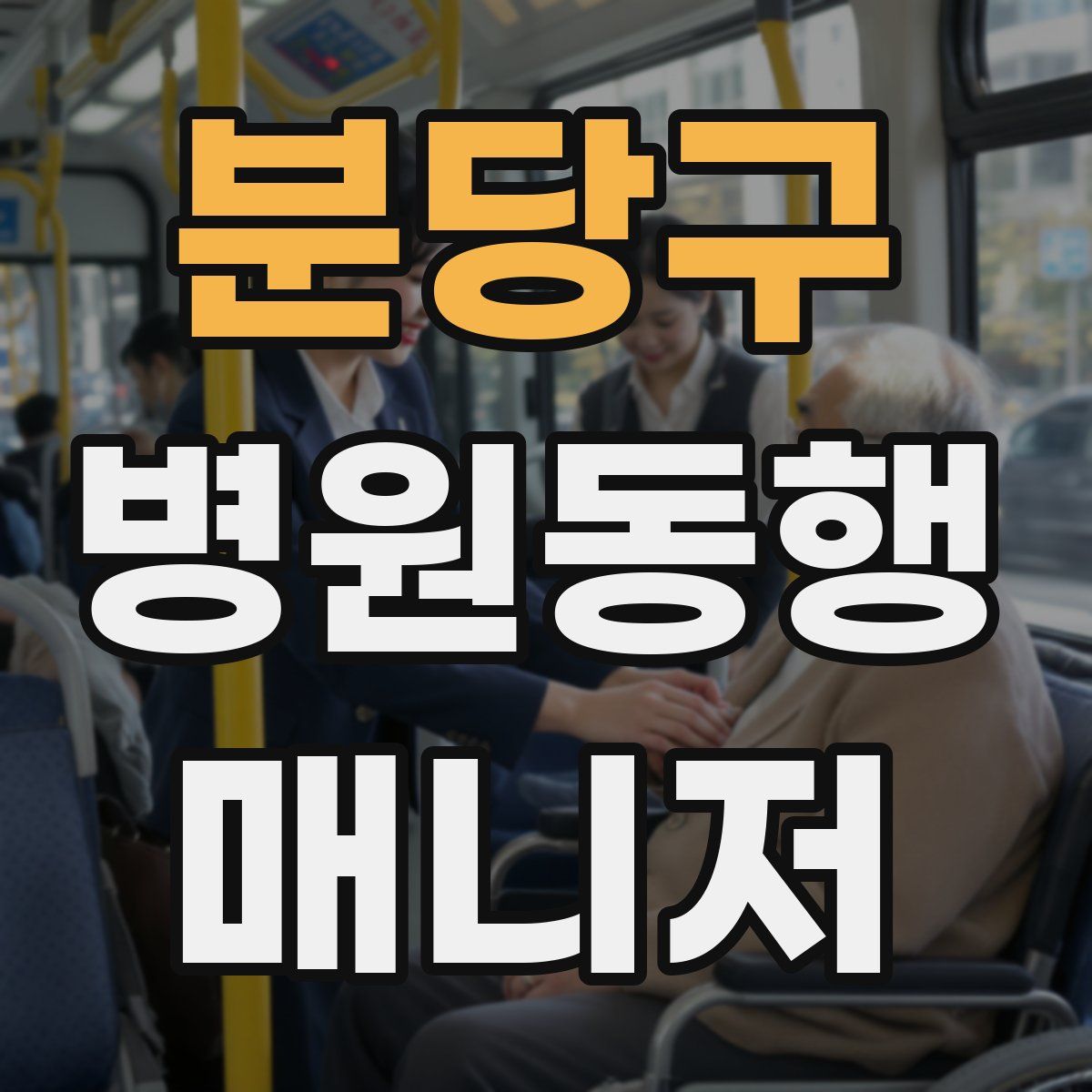 분당구 병원동행매니저 자격증