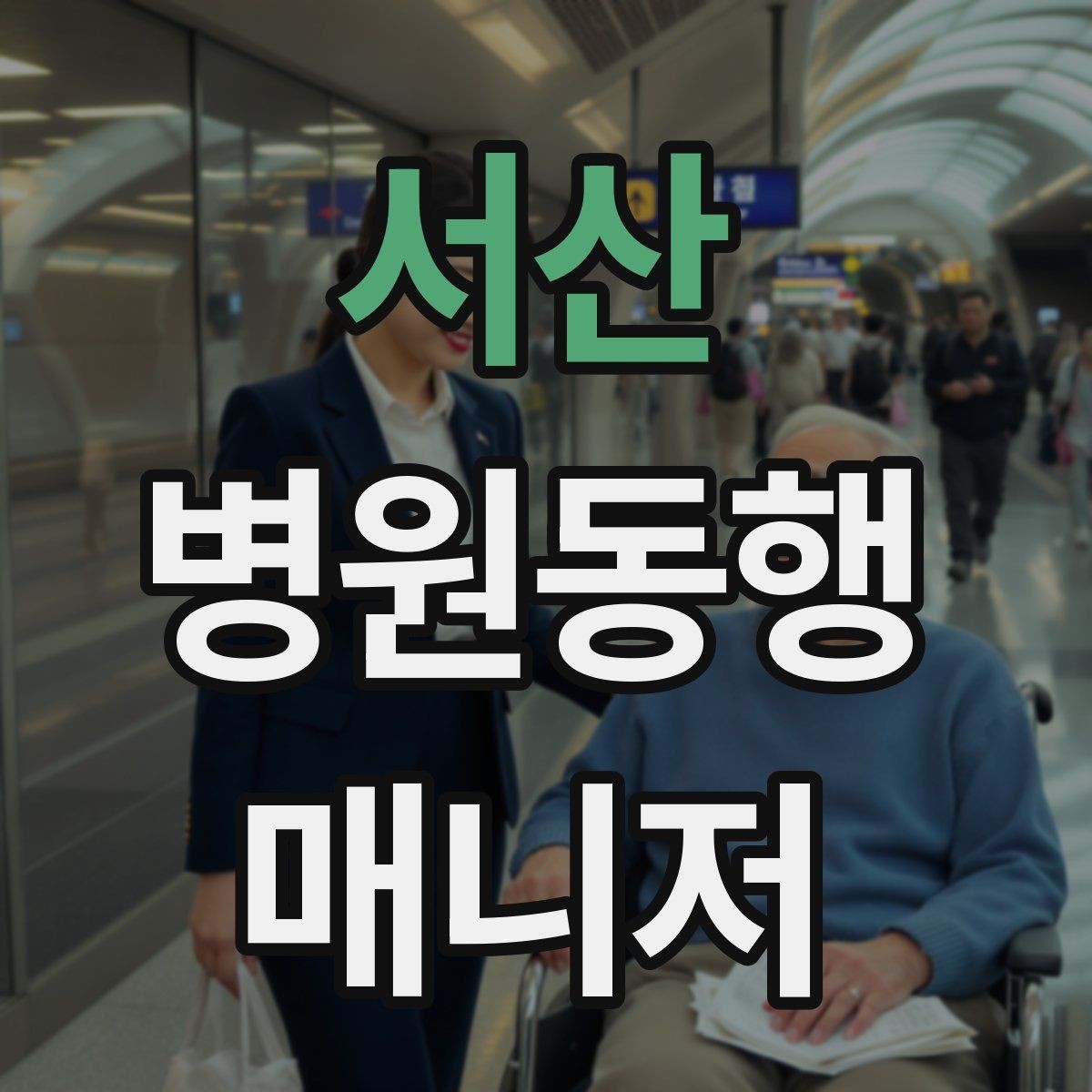 서산 병원동행매니저 자격증 대중교통 동행 시 준비할 것