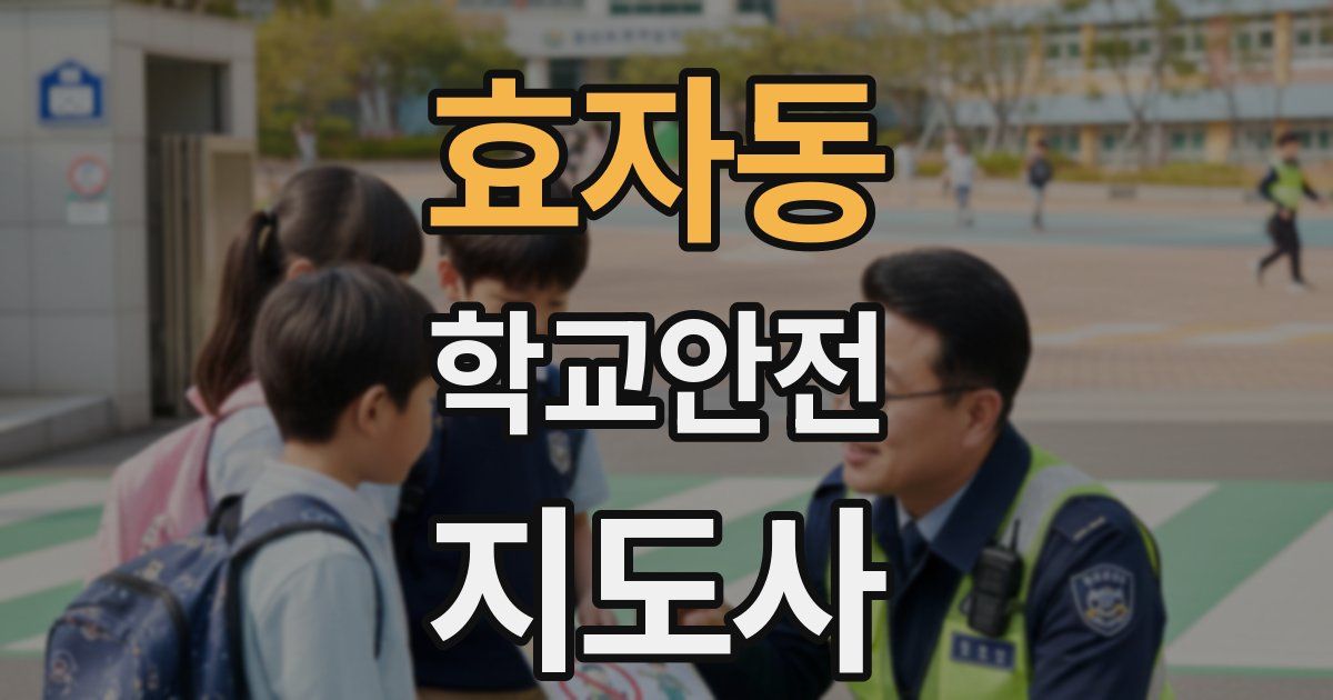 효자동 학교안전지도사 자격증