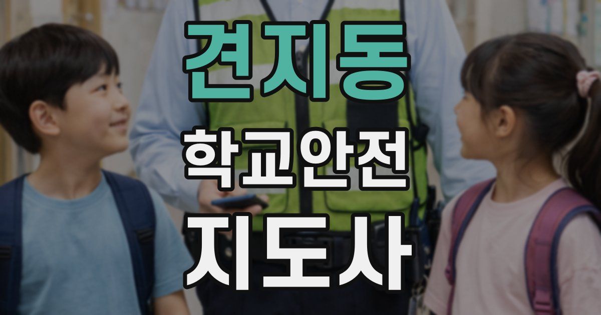 견지동 학교안전지도사 자격증