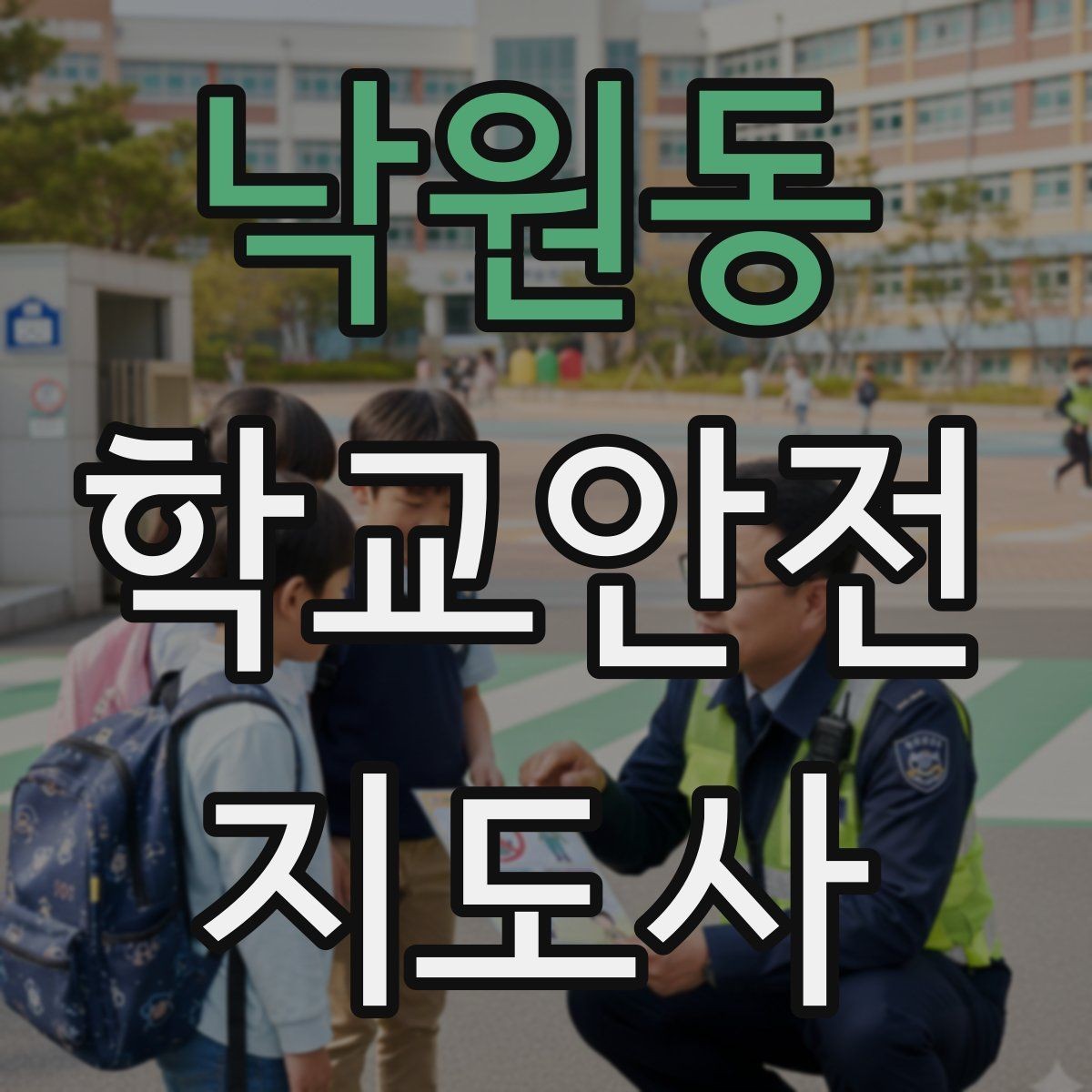 낙원동 학교안전지도사 자격증 학교 출입 통제 안내 멘트 예시로 준비하기