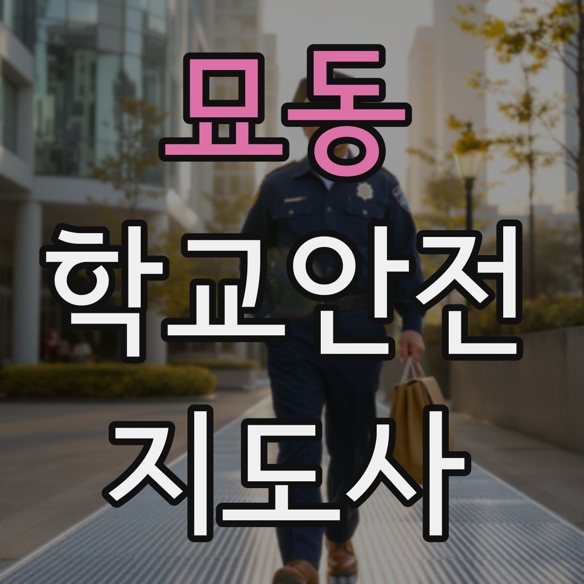 묘동 학교안전지도사 자격증 차량 진출입이 많은 골목에서 지도하는 법