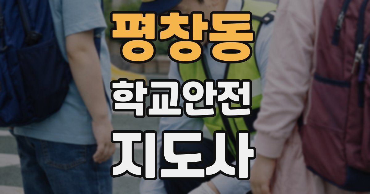 평창동 학교안전지도사 자격증