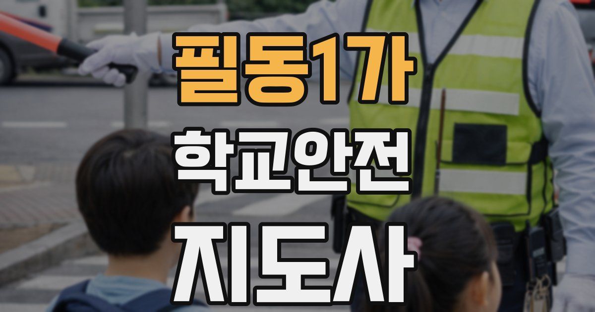 필동1가 학교안전지도사 자격증