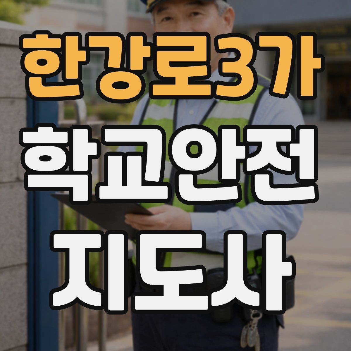 한강로3가 학교안전지도사 자격증 현장 중심으로 준비하는 시험 공부법