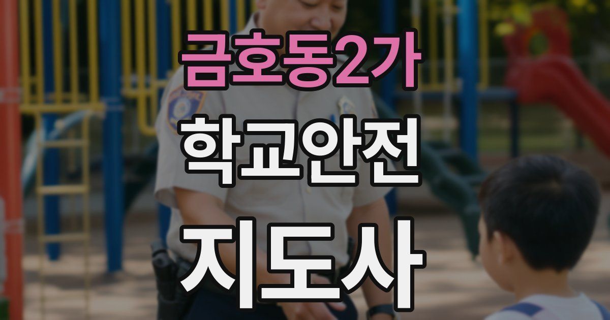 금호동2가 학교안전지도사 자격증