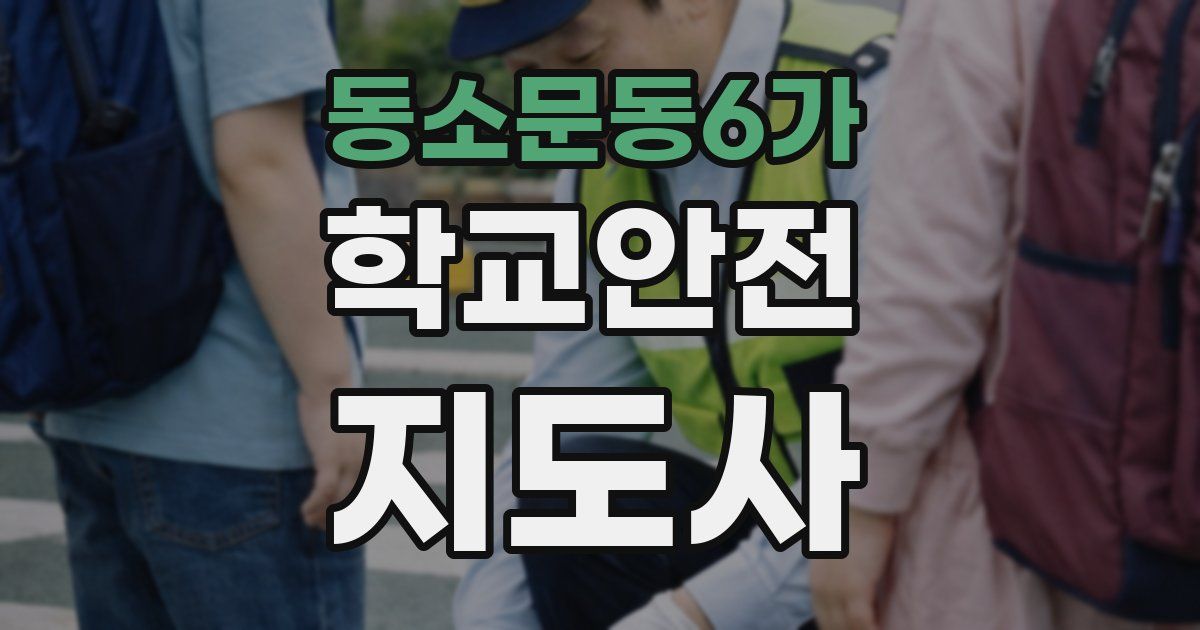 동소문동6가 학교안전지도사 자격증