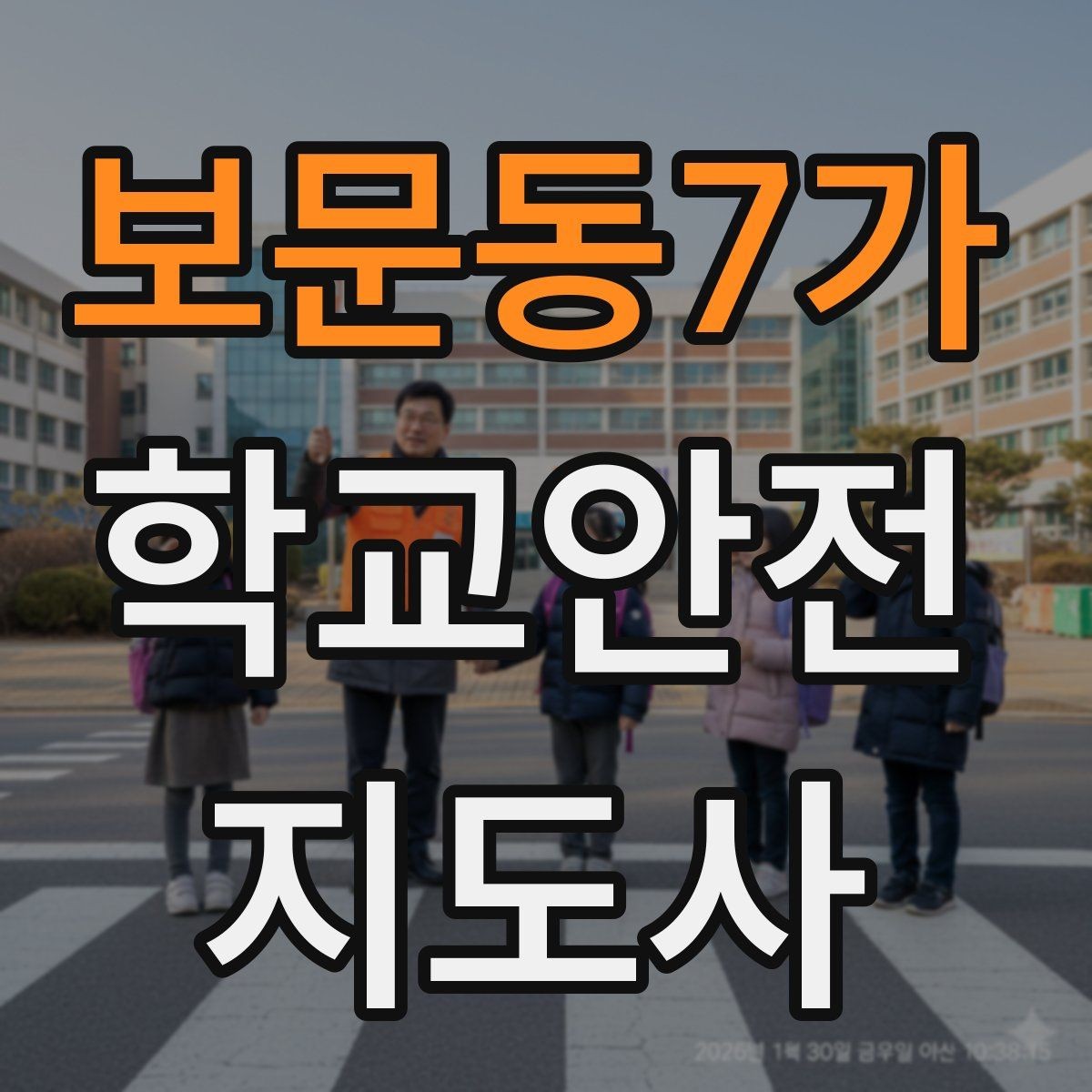 보문동7가 학교안전지도사 자격증 신학기 교문 혼잡을 줄이는 현실 팁