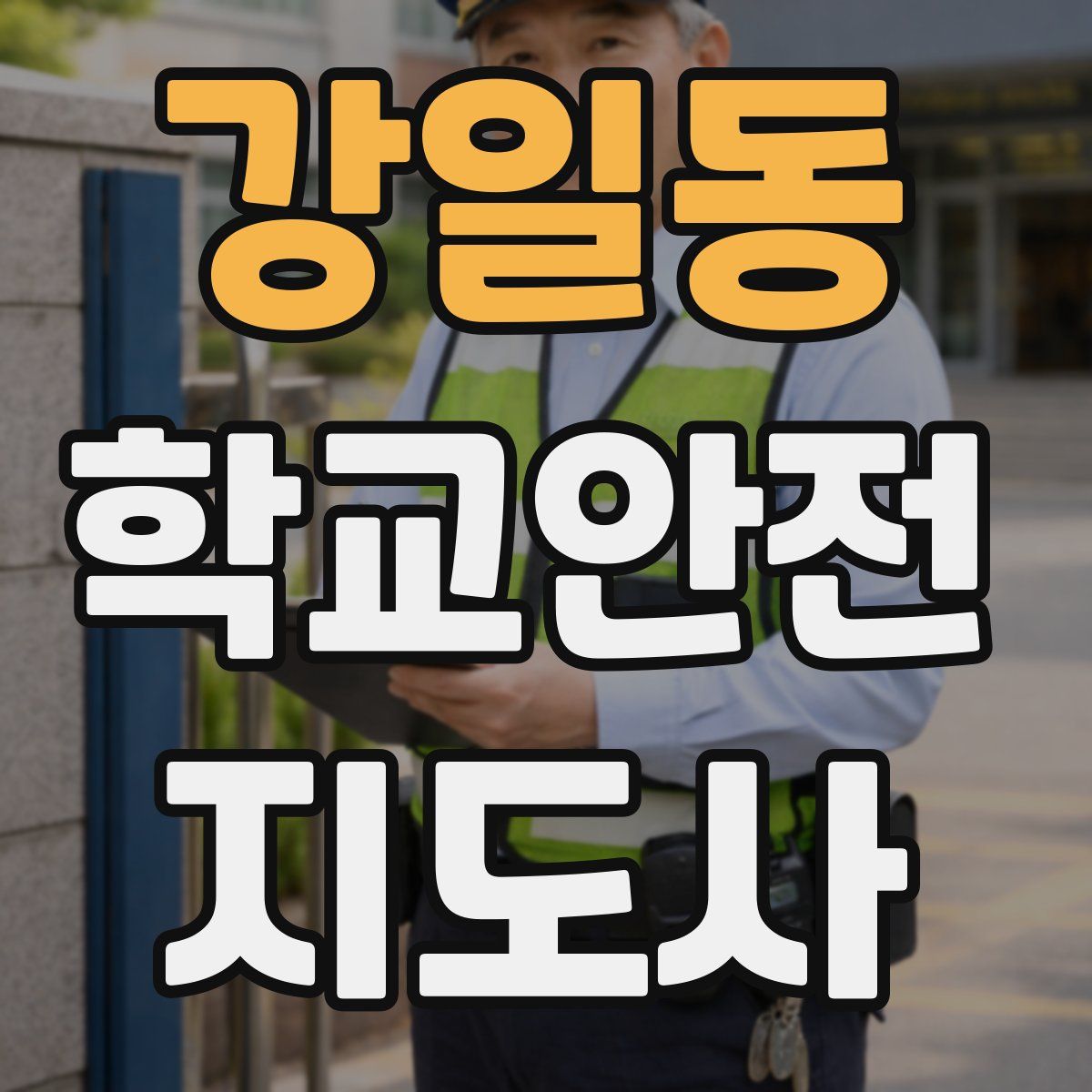 강일동 학교안전지도사 자격증